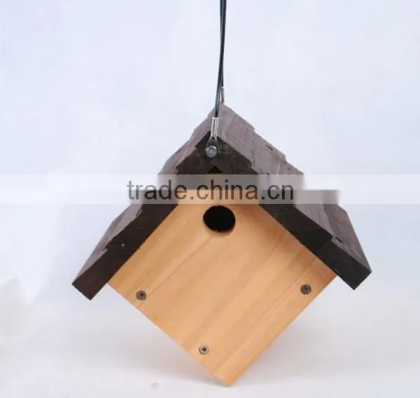 FSCHandmade Eco-friendly Small Wood Wren Traditional Hanging Bird House photo-2