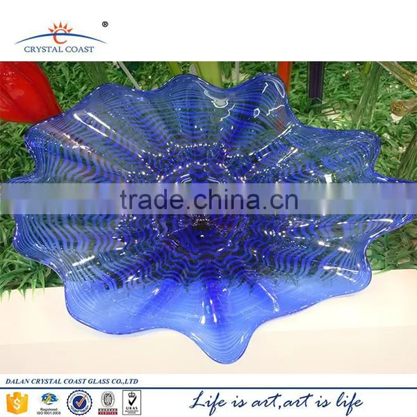Hand Blown Customized Green Colorgul Plates for Restaurant Candy Chocolate Sugar photo-4