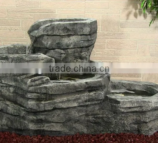 Popular Imitation Stone Garden Resin Outdoor Water Fountain photo-6