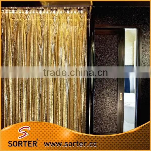 Metal Sequin Fabric Drapery Window Curtains photo-2
