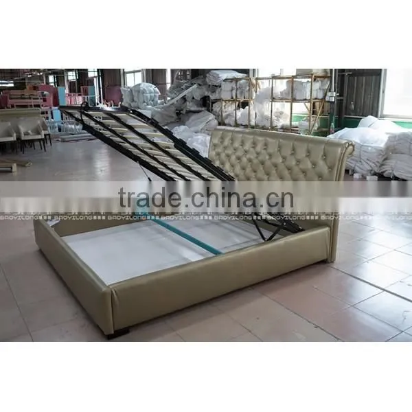 Upholstered King Size Bed Made in China B85 photo-5