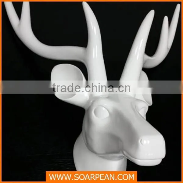 Customized White Paper Wooden Carving Deer photo-2