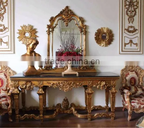2017 Factory Supply Antique Gold Console Table photo-2