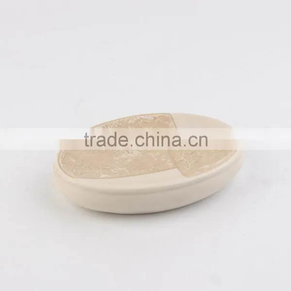 Cream-colored Elegant Hand-painted Ceramic Bathroom Accessories Home Decoration photo-5