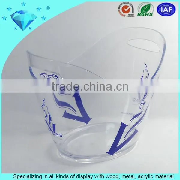 OEM Acrylic Beer Bucket Good Quality Clear Plastic Ice Box Container photo-6