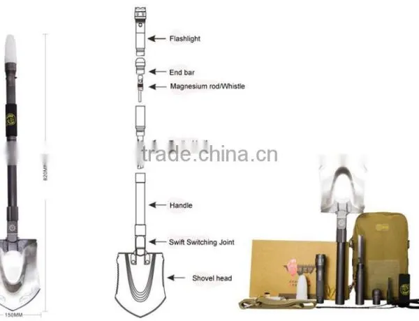 Emergency Window Breaking Tool Car Survival Multifunction Shovel photo-3