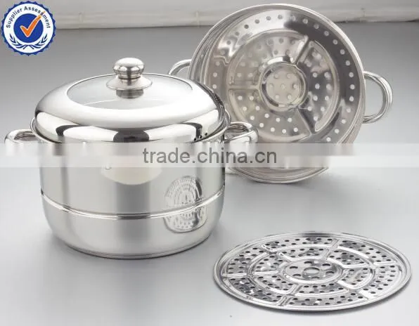 24cm Durablen 2 Layers Stainless Steel Food Steamer Pot for Sale photo-2