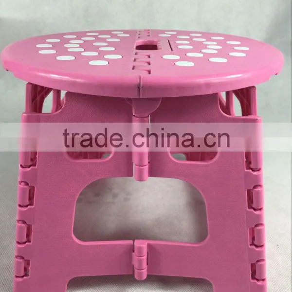 Plastic Round Mini Portable Folding Stool for Kids photo-2