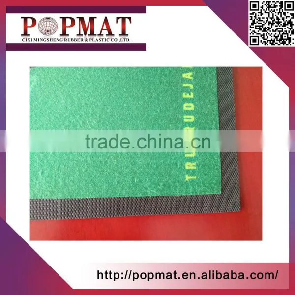 Custom Full Color Club Non Woven Fabric Promotional Rubber Bar Mat photo-3