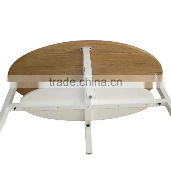 Solid Oak Wood Coffee Table Wood Nest Table Dining Table photo-6