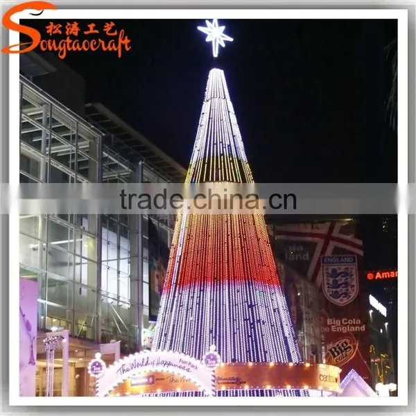 Chinese Factory Hot Sale Giant Artificial Led Christmas Tree Ornament Decoration Colorful Lighting Tree Outdoor photo-4