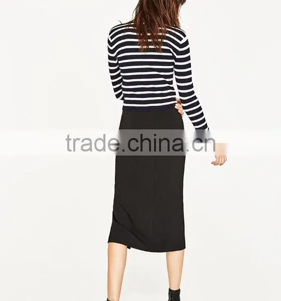 High-waisted Pencil Skirt With Ruffles Details Women Sexy Pencil Skirt Custom Wholesale Online Shopping photo-5
