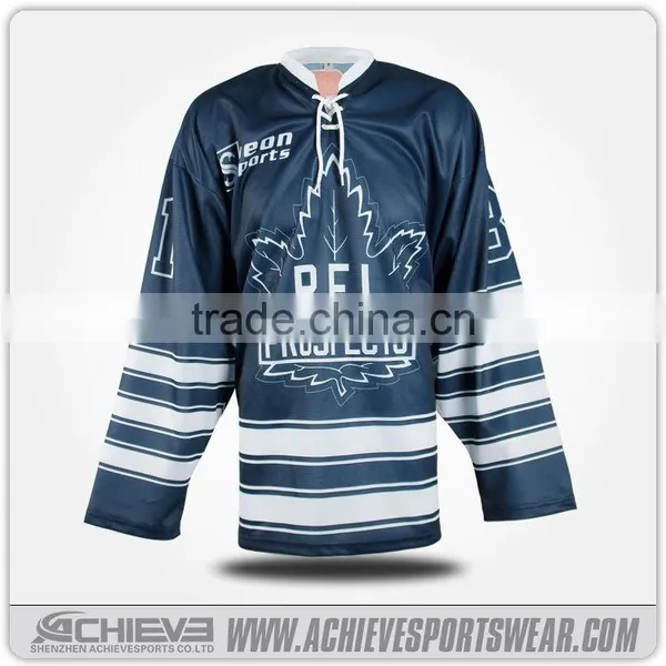 2016 Custom Sublimated V-neck Ice Hockey Jersey for Sale photo-2