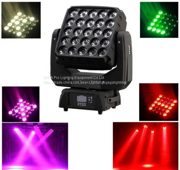 5*5 LED DMX Control Moving Head Matrix Stage Lighting photo-2