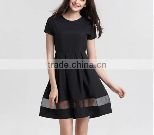 2016 Round Neck Solid Casual Summer Dress photo-2