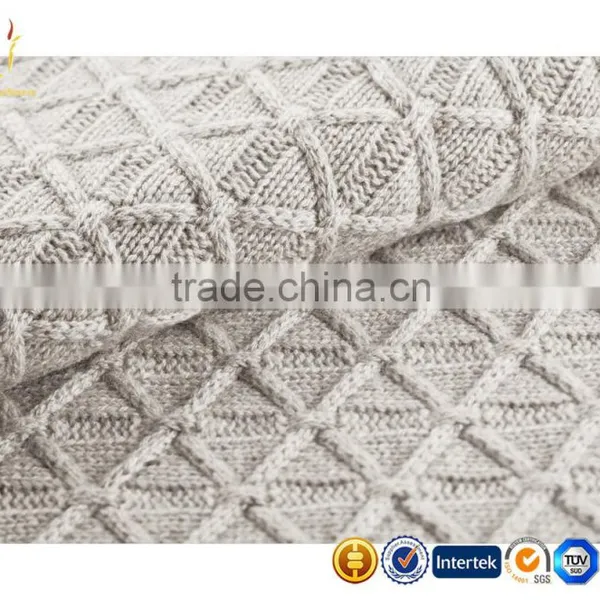 Baby Solid Cable Cashmere Blanket/Throw photo-5