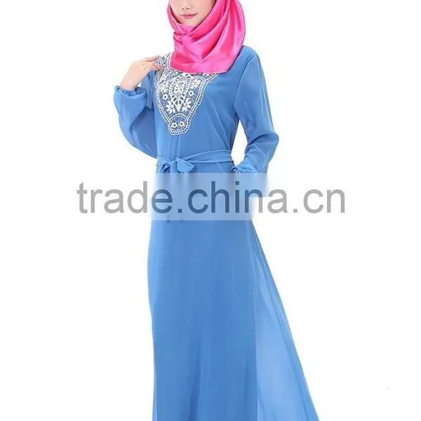 New Design the Middle East Summer Women Muslim Wedding Long Dress photo-2