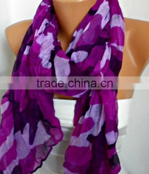 Purple Camouflage Scarf,Spring Summer Shawl Cowl Scarf Shawl Scarf Lavender Gift Ideas For Her Women Fashion Accessories Mother' photo-2