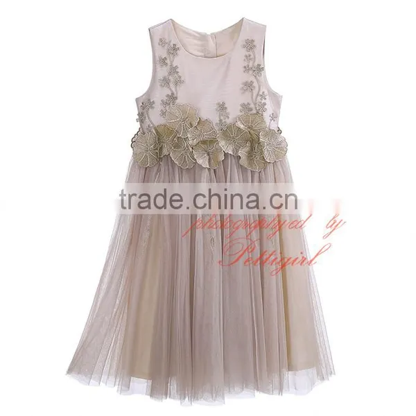 Gold Flower Girl Dresses Girls Gowns photo-2