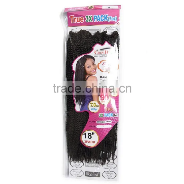 2016 Best Selling no Tangle Top Quality Wholesale Jumbo Braid Synthetic Braiding Hair for Senegalese Twist Braids 201g photo-2