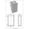 Контейнер коробка для солнечной промышленной АБС-батареи 2V200AH