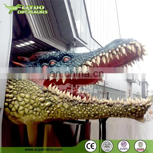 Customer Made Giant Animatronic Animal Model Crocodile Head photo-2