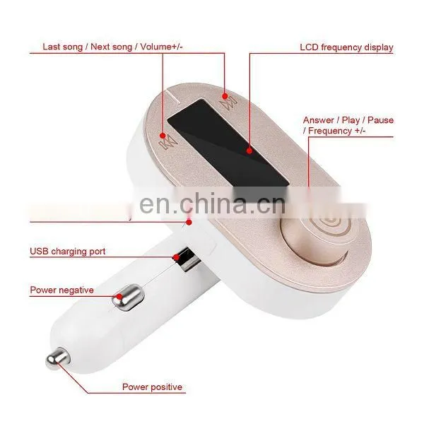 T9S Bluetooth Handsfree Car Kit MP3 Player With FM Transmitter and USB Charging Port photo-6