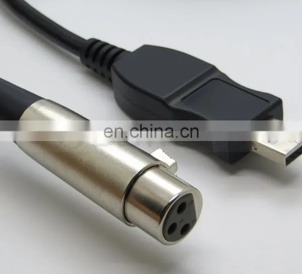 3M 10FT USB Male to 3PIN XLR Female Mic Microphone Converter Cable for Microphones Instruments Recording Karaoke Singing photo-6