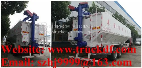 High Quality and Competitive Price FOTON AUMAN 8*4 LHD 40m3 20tons Bulk Feed Delivery Truck for Sale photo-3