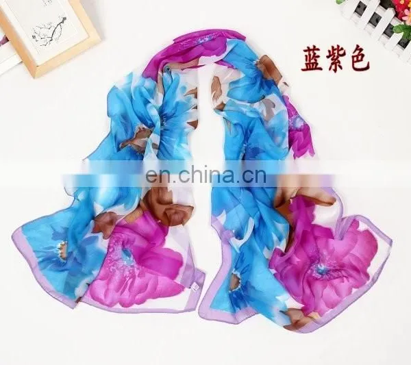 Guangzhou Factory Wholesale Cheap Chiffon Scarf photo-5