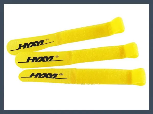 China Factory q Type Hook and Loop Hook and Loop Cable Tie,yellow