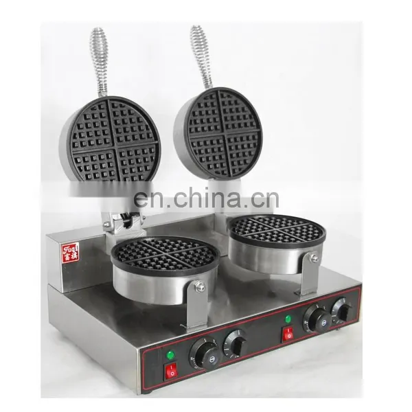 Waffle Iron 2 Kitchen Waffle Baking Mold Toaster Newly Timer Commercial Waffle Baker Maker Baking Pastry Tools For Cakes photo-2