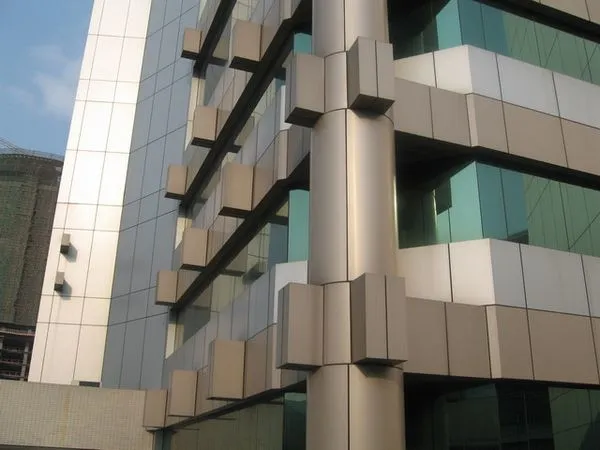 Red Pattern Packaged Aluminum Veneer Canopy photo-2