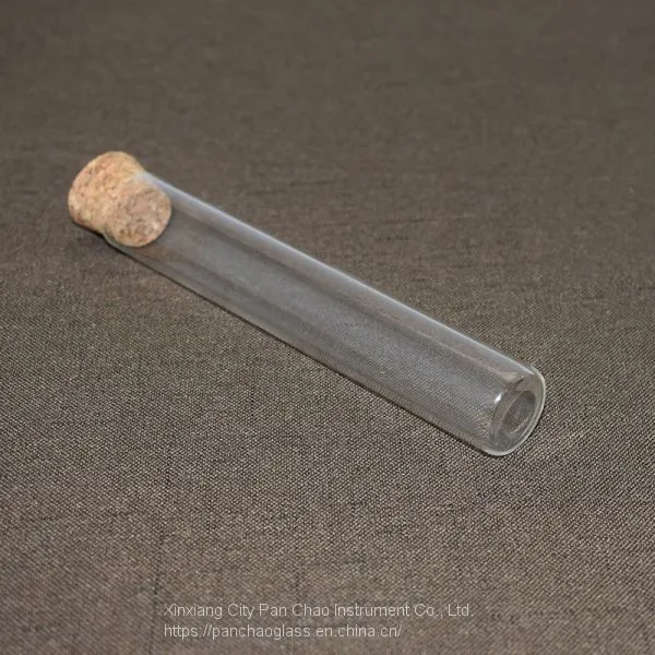 Customized Glass Cylinder Clear Glass Tube With Cork for Lab photo-3