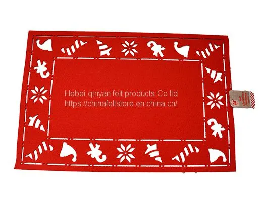 Cheap Wholesale Eco-friendly Christmas Felt Coaster photo-4