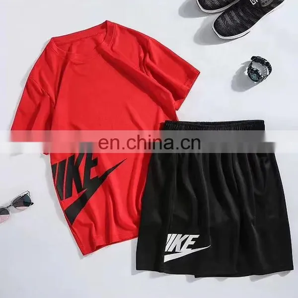 Summer Men Polyester Fiber Suit for Outdoor Running Wear Quick Dry