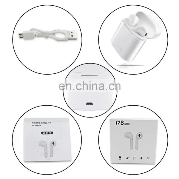 2021 Newest Best Selling Products I7S Wireless Earbuds Tws Earphone Silicone Wireless Bt Earbuds photo-4