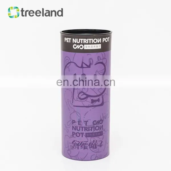 Personalized Cardboard Box Pet Nutrition Paper Canister Round Paper Tube photo-4