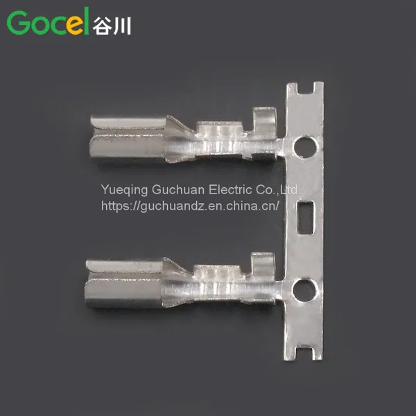 4.0 Horizontal Strap Head Spring Socket Terminal Horizontal Feed Brass Tin Plated photo-4