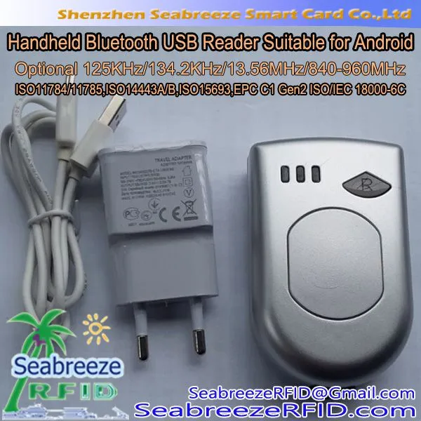 Bluetooth Handheld UHF Read Write Equipment, Handheld Bluetooth UHF Reader, suitable for Android