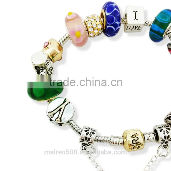 PDR096 2015 Top Seller Bracelet Fashion European Bead Bracelet Heart You Fashion Bead Bracelet photo-4