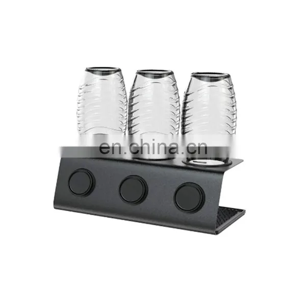 Factory Custom 201 Stainless Steel Metal Bottle Drying Rack Soda Stream Bottle Holder for All Soda Stream Maker photo-4