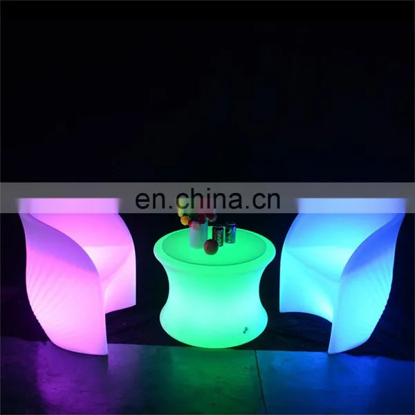 Garden Decoration Led Illuminated /battery Operated Rechargeable Modern Design Led Bar Chair Party Led Light Cocktail Table photo-3