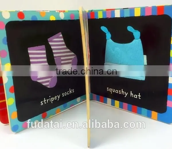 FDT Customized Top Quality and Lovely Creative Baby Touch and Feel Board Book Printing With Cloth photo-6