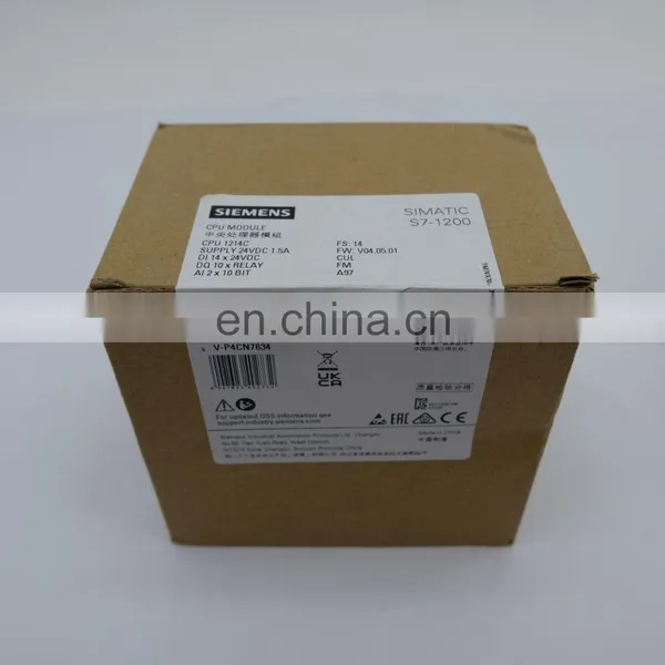 Original new Siemens 6ES7214-1HG40-0XB0 S7-1200 Compact CPU Processor