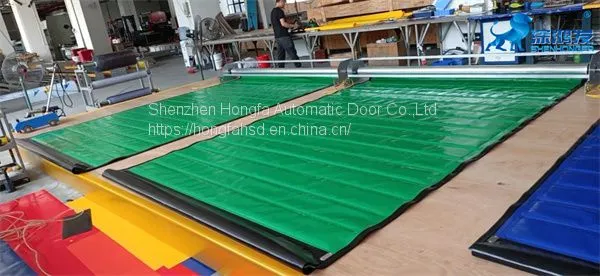 Zipper Door Custom High Speed Cold Room Freezer Front Insulated PVC Rolling Door photo-3