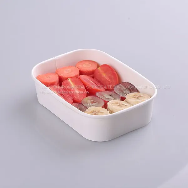 650ml Rectangular Paper Food Bowl