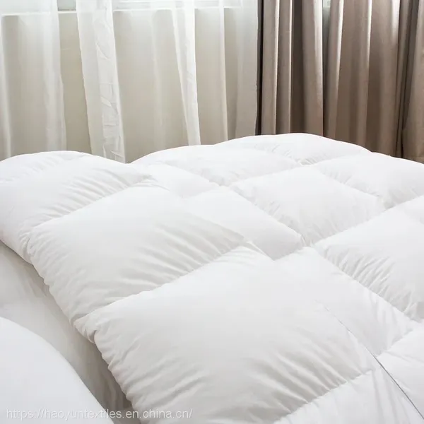 100% Cotton White Fabric 80% White Goose Down Bedding Comforter photo-4