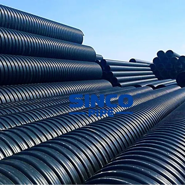 HDPE Metal Belt Reinforced Corrugated Pipe photo-2
