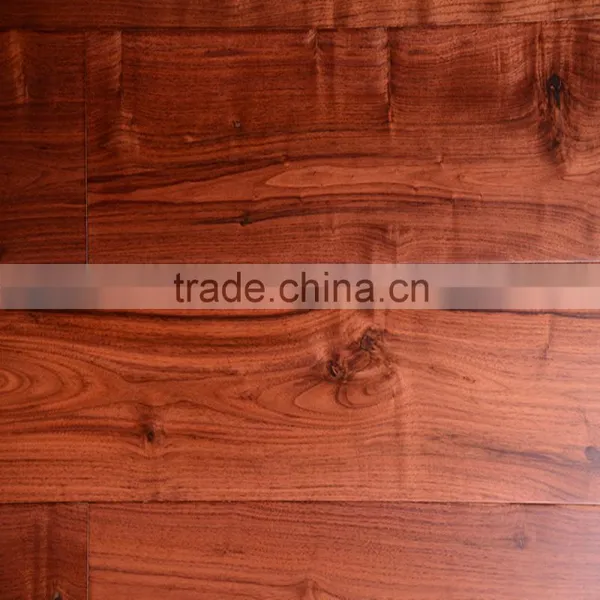 Royal and Luxury Black Walnut Smooth Engineered Solid Wood Flooring
